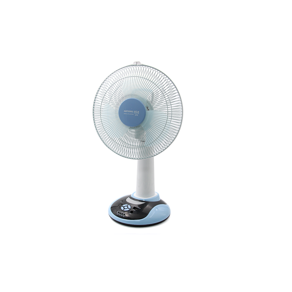 Fan Table | 12" | 220V AC - 12V DC | 24W | Rechargeable | National Star