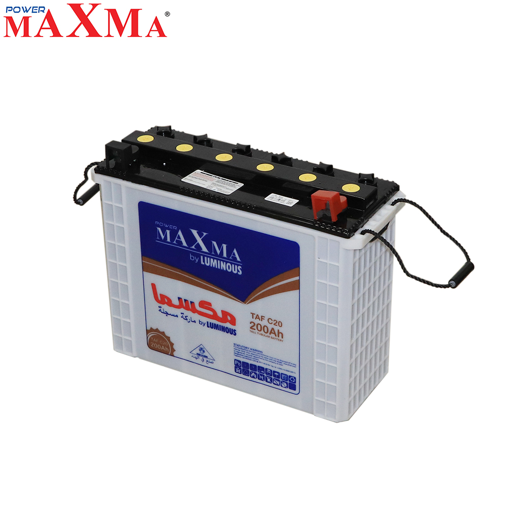 Acid Battery | 12V 200Ah | Tubular | Maxma
