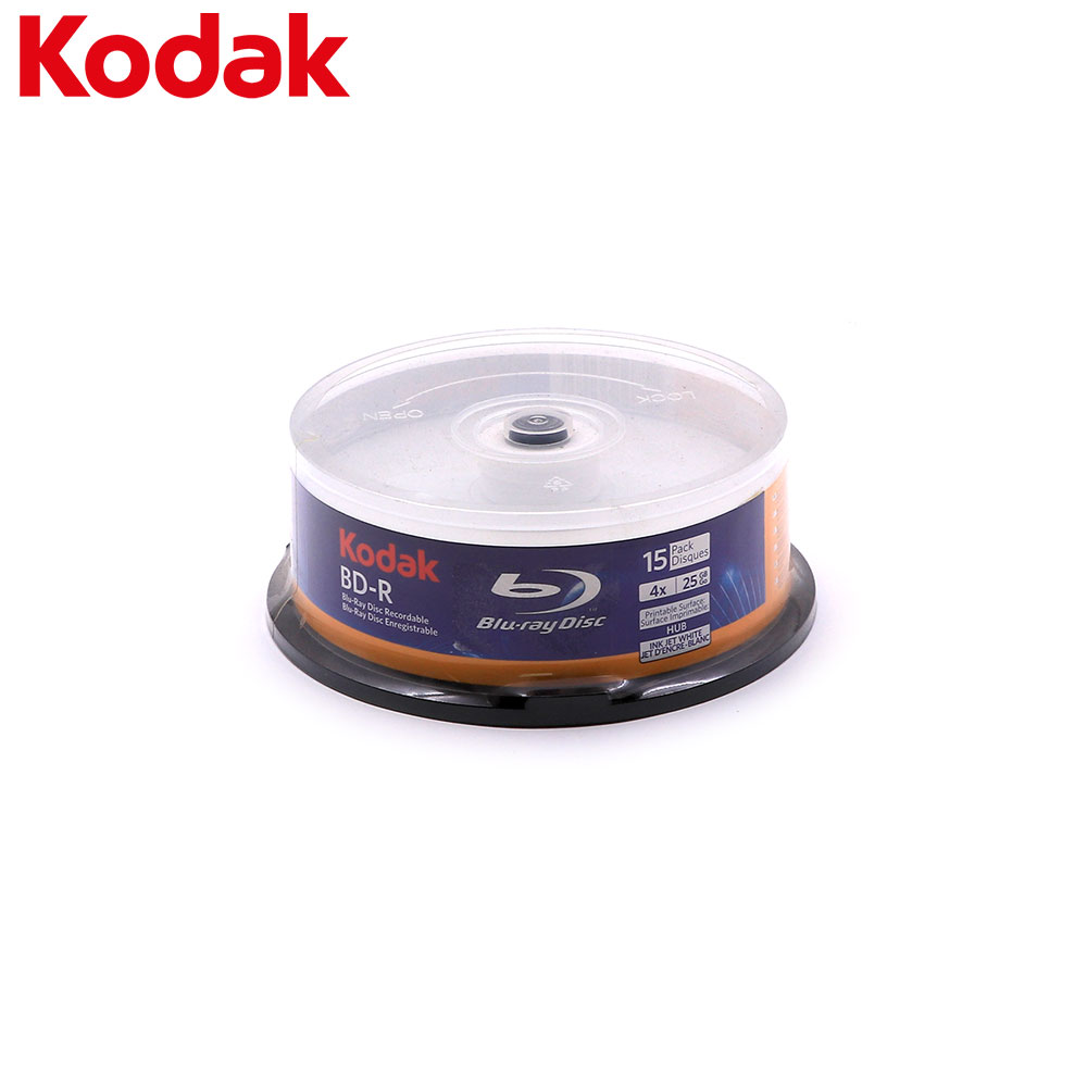 Discs | BD-R Spindle x15 | Blue Ray | Kodak 