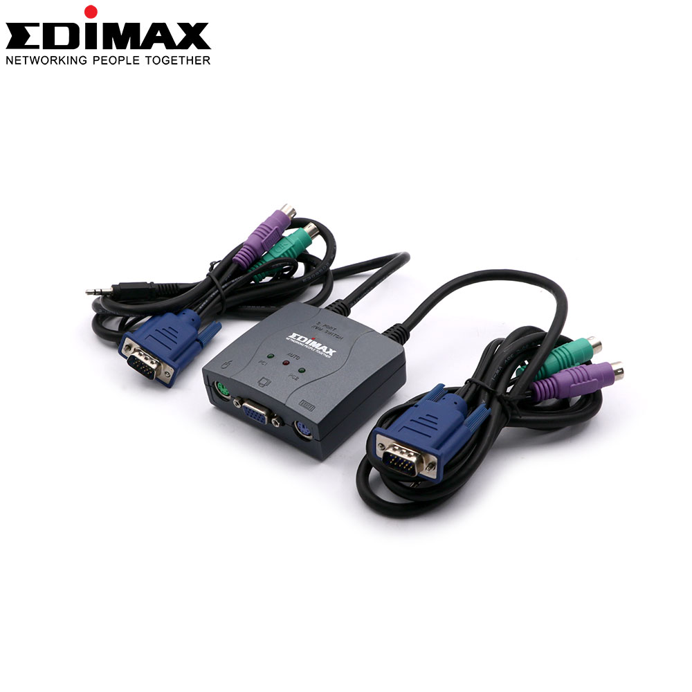 KVM Switch | 2x PS2 & VGA | 1.2 M | Selector | EDEK-PA2C