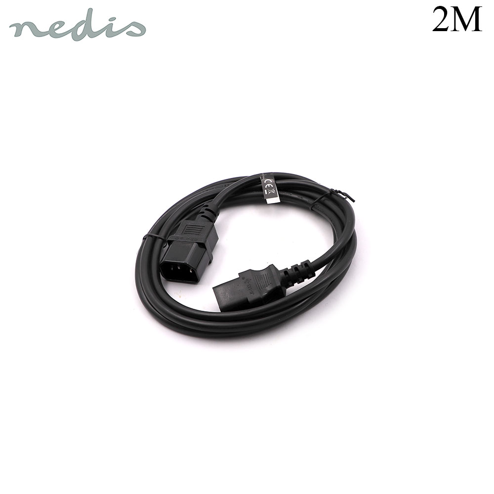 Power Cable | C14 - C13 | 3x0.75mm | 2M | Nedis